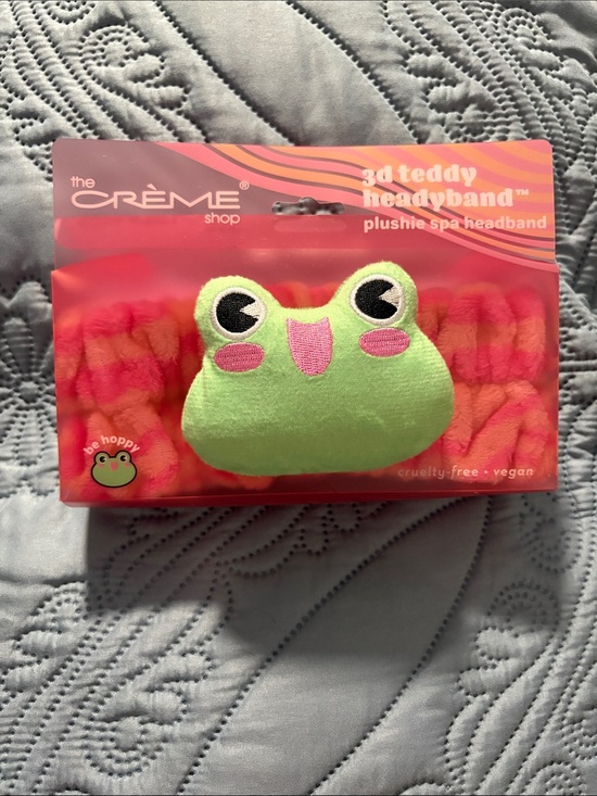 The Creme Shop Accessories - The CRÈME Shop Pink Plush Frog Spa Headband